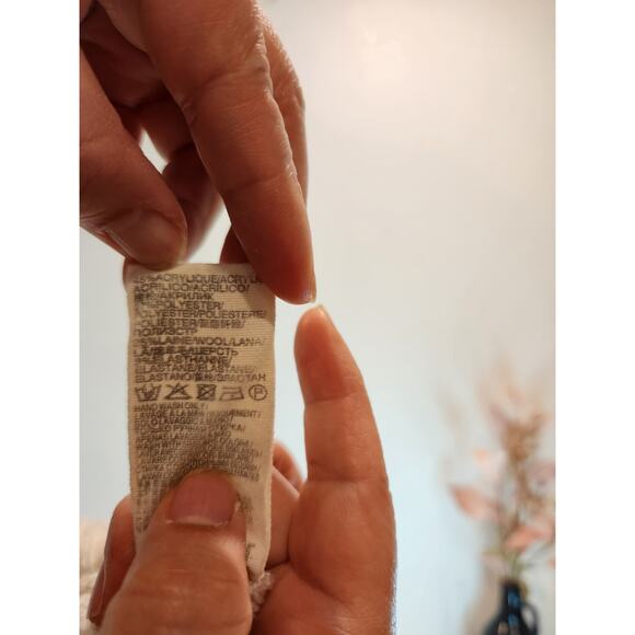 Suncoo Paris Wool Blend Sweater T2 Beige‎ Knit Pullover Cozy Soft French Style - Picture 5 of 5